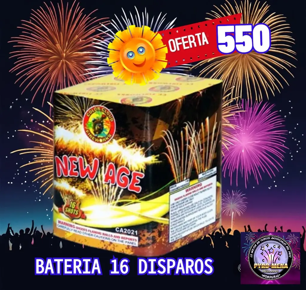 BATERIA NEW AGE 16 DISPAROS