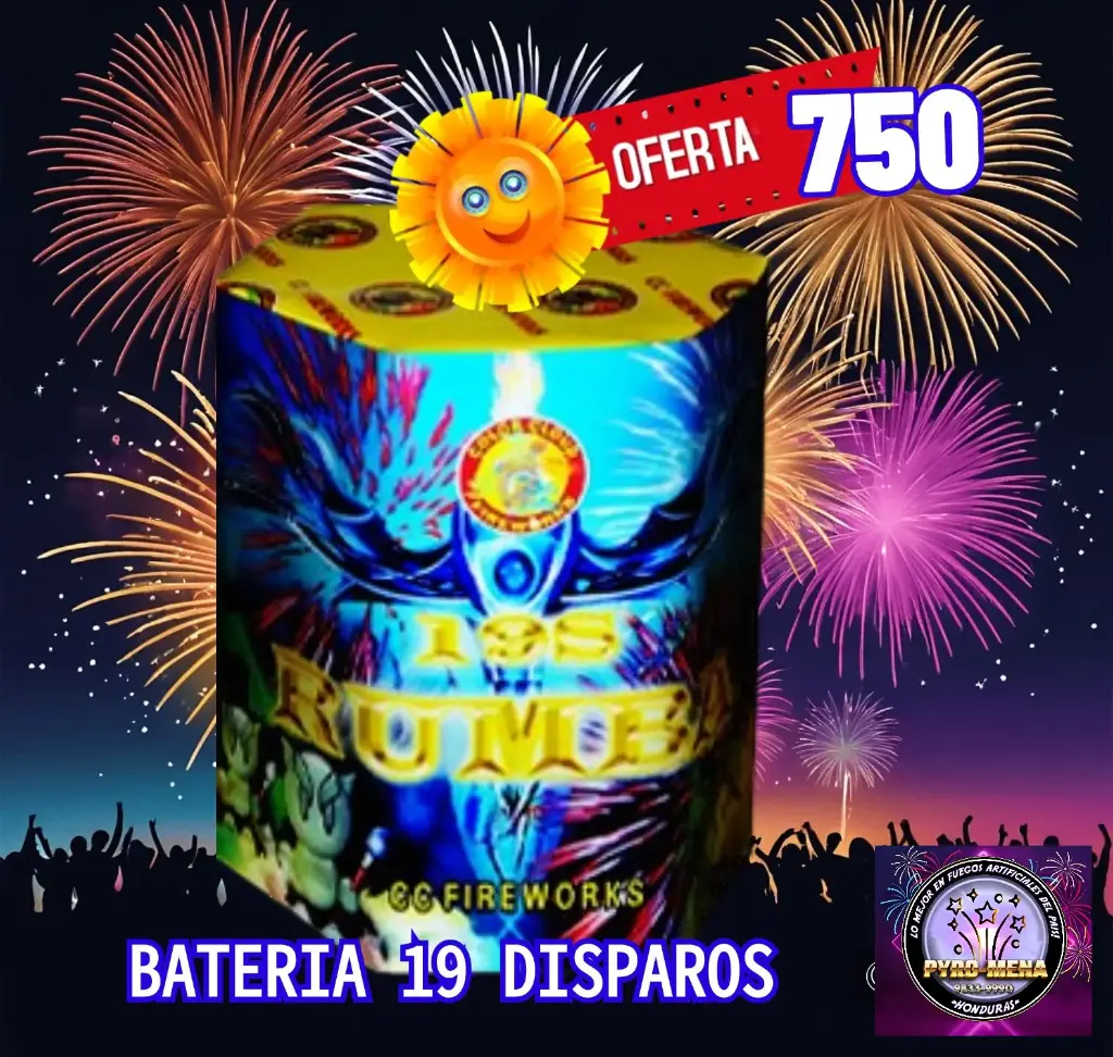 BATERIA RUMBA 19 DISPAROS