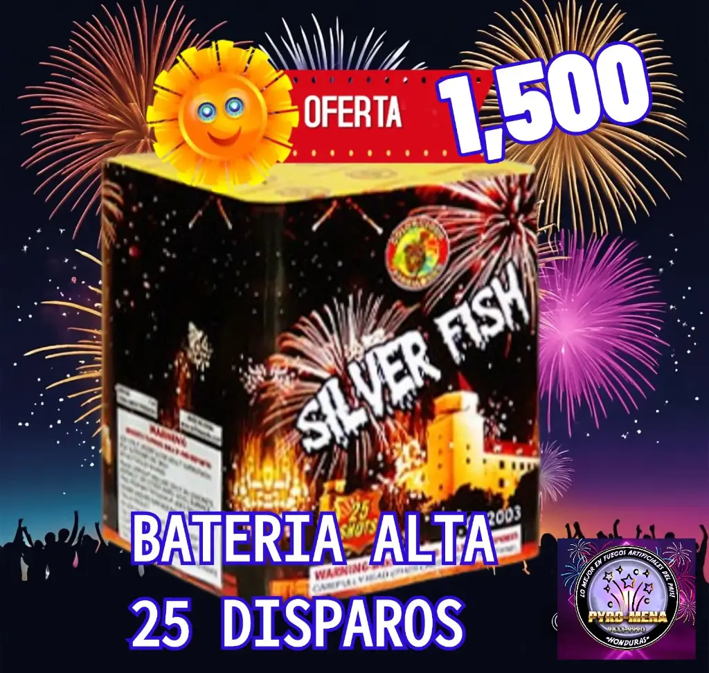 BATERIA SILVER FISH 25 TIROS ALTA