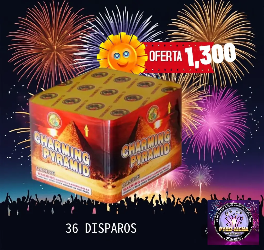 BATERIA CHARMING PYRAMID 36 TIROS