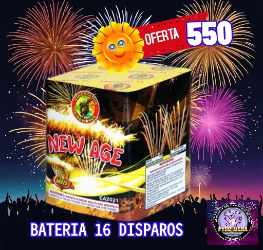 BATERIA NEW AGE 16 DISPAROS