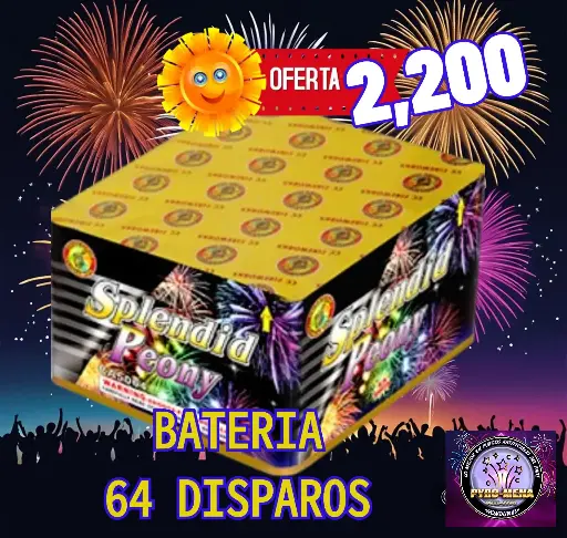 BATERIA SPLENDIA 64 TIROS