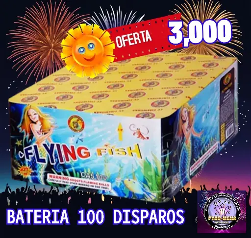 BATERIA FLYING FISH 100 DISPAROS